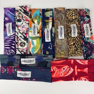 Set of 10 Urban Halo & Native Northwest Headband Sweat Running Hair Bands